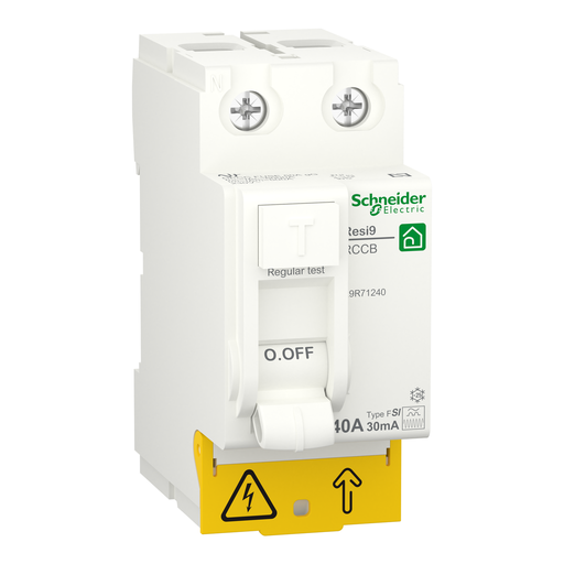 [R9R71240] Schneider Electric - Interruptor Diferencial; Resi9; 2P; 40 A; 30 mA; F-SI