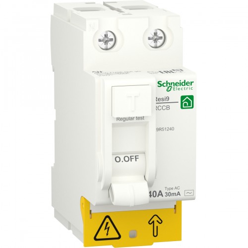 [R9R51240] Schneider Electric - Interruptor Diferencial; Resi9; 2P; 40 A; 30 mA; AC